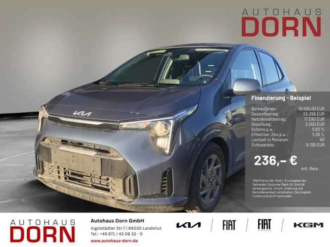 Details zum Fahrzeug: KIA Picanto Vision 1.0 GDI AMT Navi Kamera Klima uvm.