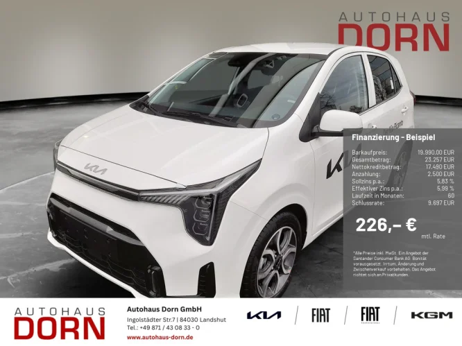Details zum Fahrzeug: KIA Picanto Spirit 1.0 MT Rückfahrkamera Navi Klima uvm.