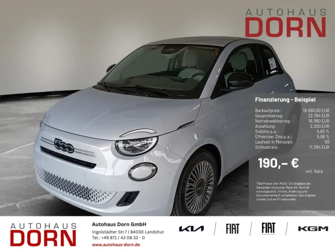 Details zum Fahrzeug: FIAT 500 Icon Limousine 1.0 Hybrid 48kW