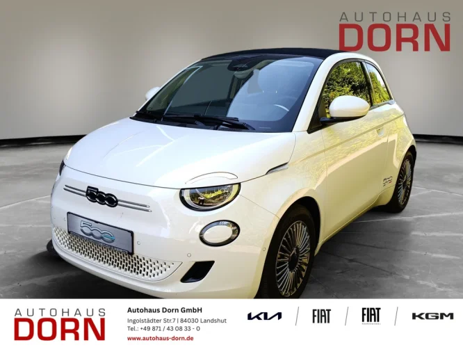 Details zum Fahrzeug: FIAT 500e Cabrio 42 kWh Kamera / DAB / Sitzheizung / Klima uvm.