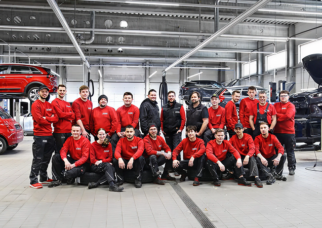 Werkstatt Team des Autohaus Dorn.