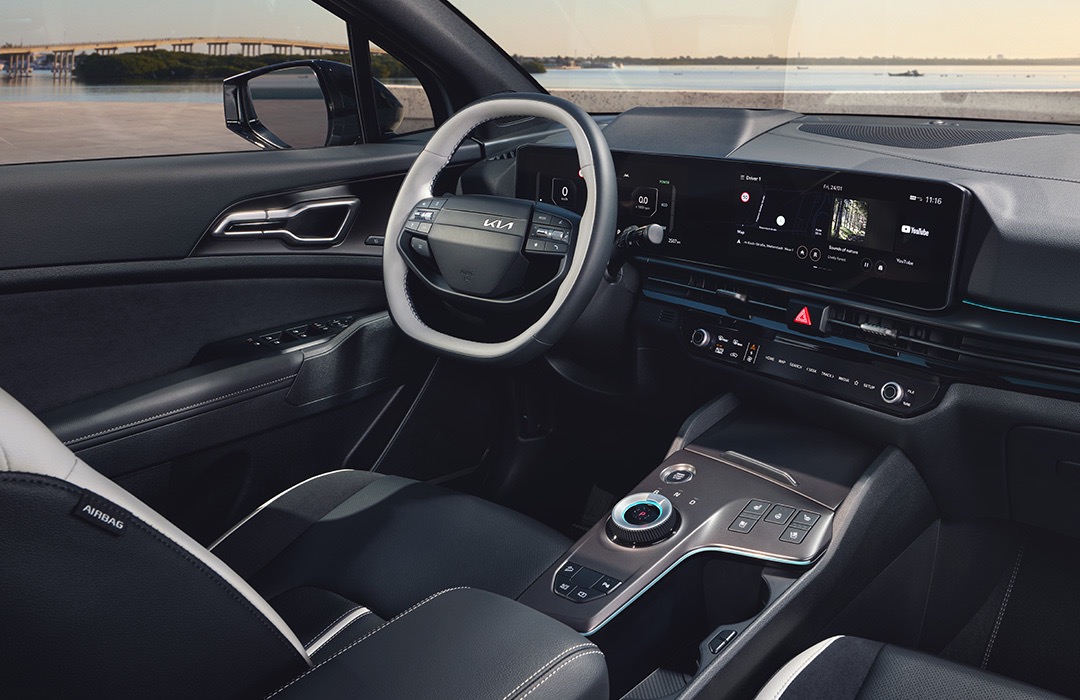 Kia Sportage interieur.
