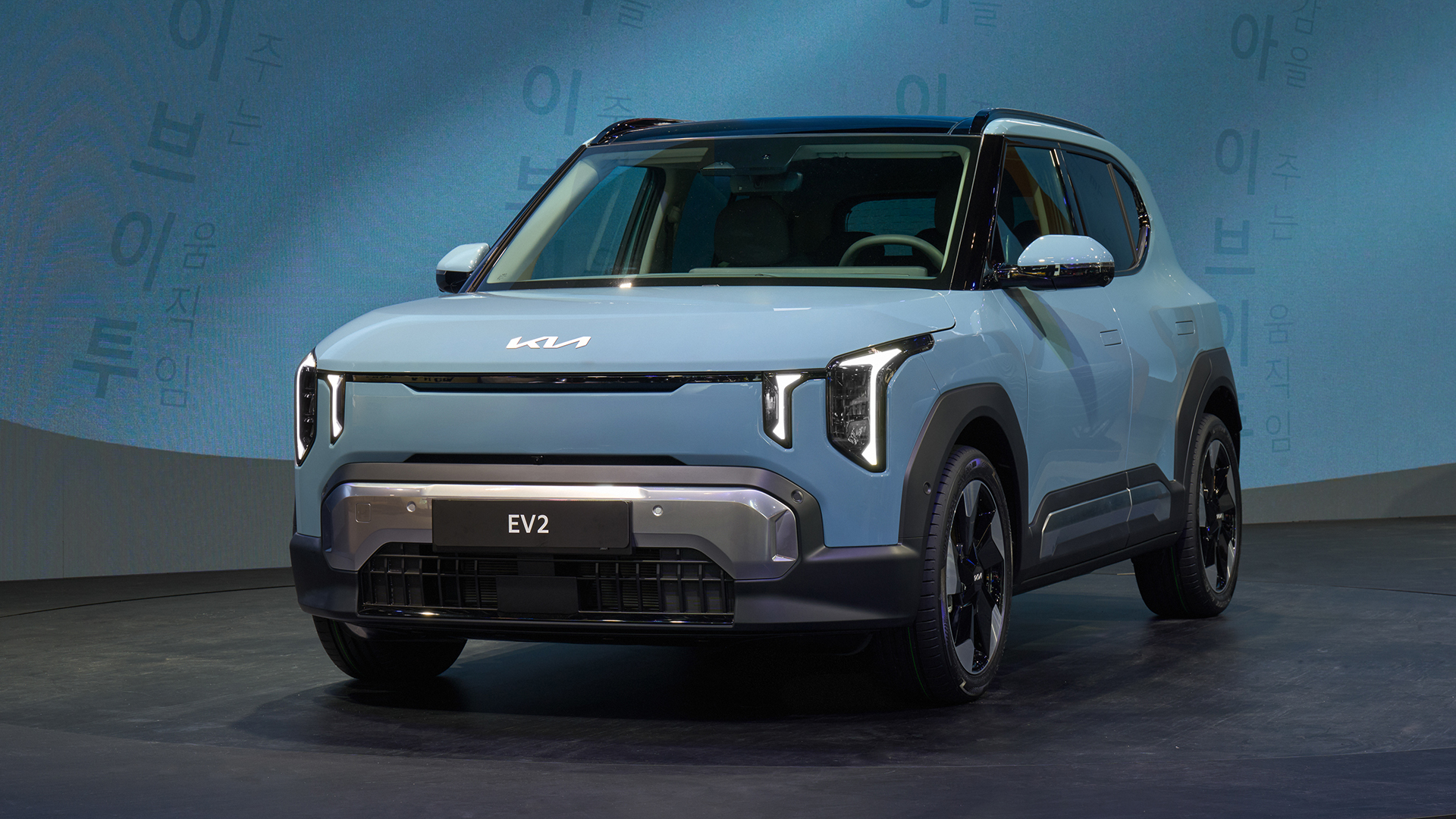 Kia EV2 Frontansicht. Kia EV2 leasen.